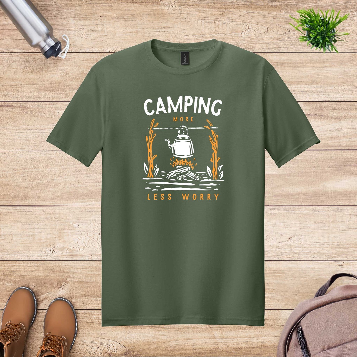 Camping More Less Worry T-Shirt