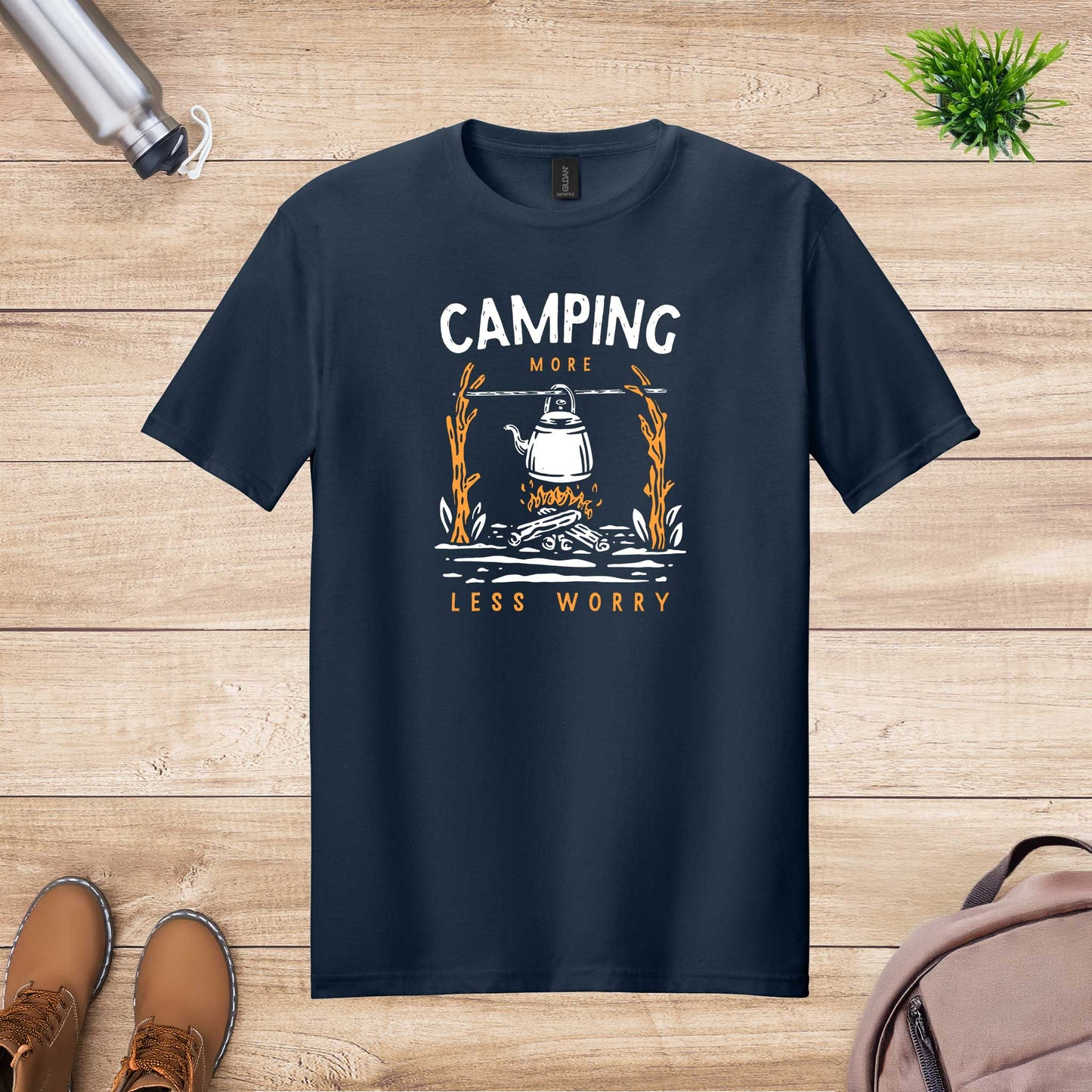 Camping More Less Worry T-Shirt